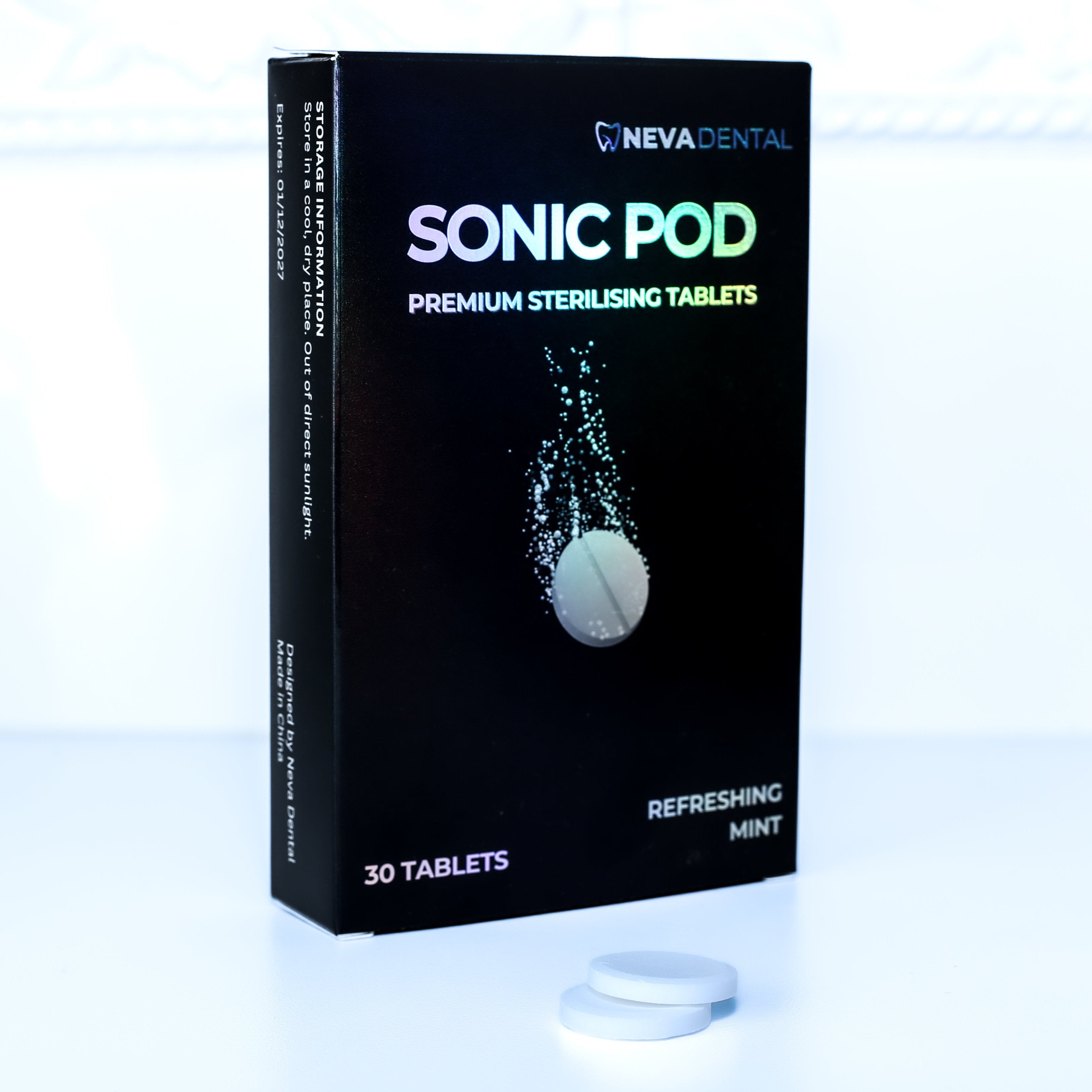 Sonic Pod Sterilising Tablets - 30 Pack for Dentures Cleaning